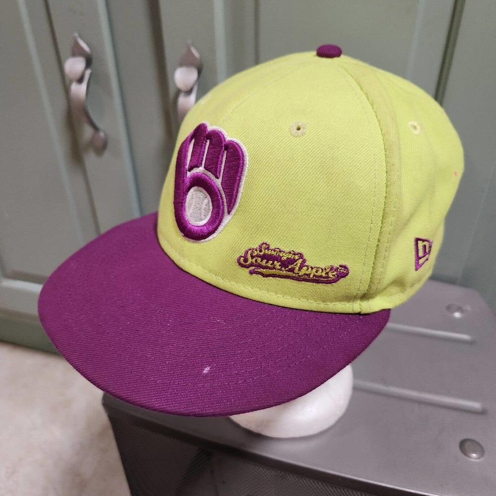 New Era x Big League Chew‎ Milwaukee Brewers Mens 6 7/8 MLB Baseball Hat Cap